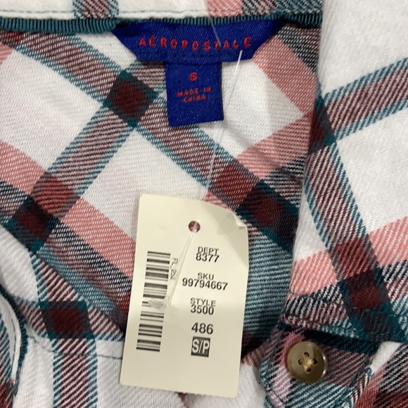 Women’s Aeropostale Plaid Top - S - Picture 2 of 3